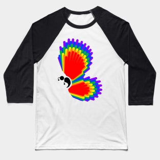 Rainbow Wings Semicolon Butterfly Baseball T-Shirt